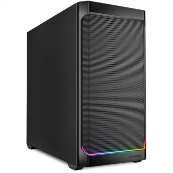 Sharkoon MK4 RGB Strip Micro Tower korpusas juodas