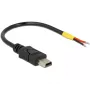 USB laidas DeLOCK 85251 Mini-USB B 0,1 m juodas