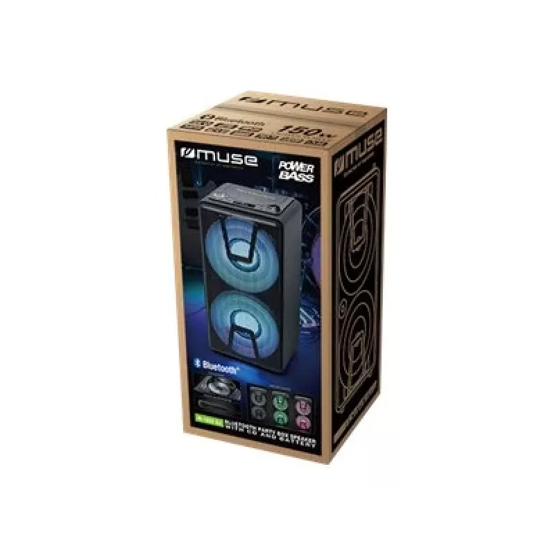 Muse Party Box garsiakalbis M-1820 DJ | 150 W | Bluetooth | Juodas | Belaidis ryšys
