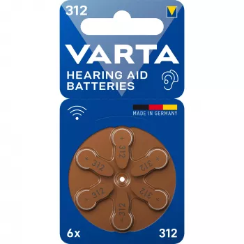 Vienkartinė baterija Varta 312 PR41 Cinkas-oras 3,45 mm 7,8 mm 0,5 g
