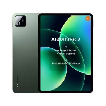 Planšetinis kompiuteris Xiaomi Pad 8 — 11,2 colio 3,2K, Snapdragon 8s Gen 4, 8GB RAM, 256GB, Wi-Fi 7, 9200 mAh, Žalia