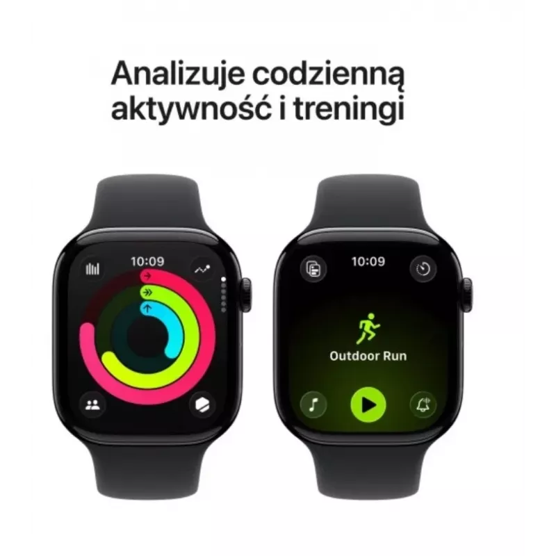 Apple Watch Series 11 GPS 42mm Jet Black Aliuminio korpusas su Juodu sportiniu dirželiu S/M