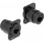 DeLOCK D-Type Modulis RJ45 Cat.6A moteriškas–moteriškas juodas