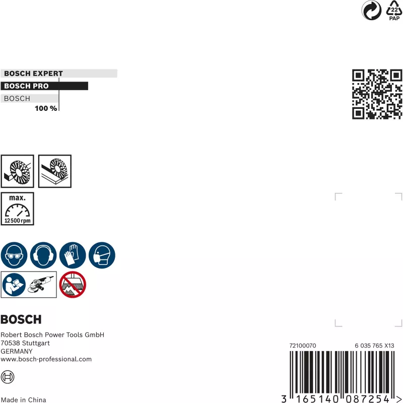 Šepečių ratas su viela Bosch 2 608 622 059, skersmuo 11,5 cm, vielos storis 0,5 mm