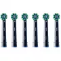 Oral-B Pro CrossAction CleanMaximizer keičiamos galvutės, juodos, 6 vnt.