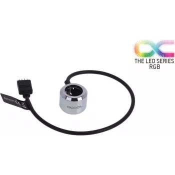 Alphacool Aurora HardTube LED žiedas 16mm Chromuotas - RGB (15354)