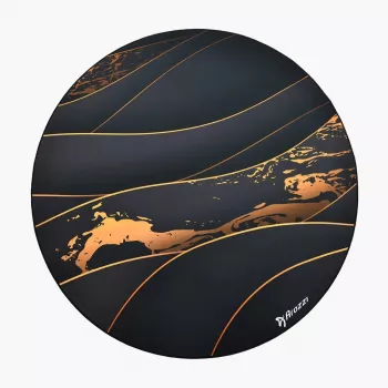 Arozzi Zona Round Floor Pad Black/Gold – apskritas apsauginis kilimėlis grindims