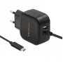 Qoltec 50190 Mobiliojo įrenginio įkroviklis iš tinklo, 3.4 A, USB, USB-C laidas