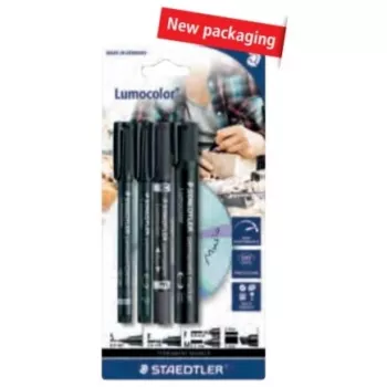 Permanentinis markeris Staedtler 60 BK juodas 4 vnt.