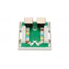 Paviršinio montavimo tinklo lizdas Extralink EX.9649 — 2× RJ45 Cat5e STP
