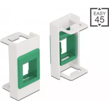Keystone laikiklis DeLOCK Easy 45 modulis 22,5 x 45 mm baltas/žalias