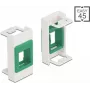 Keystone laikiklis DeLOCK Easy 45 modulis 22,5 x 45 mm baltas/žalias