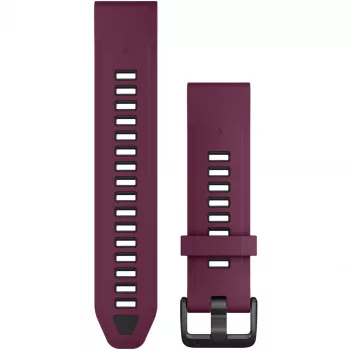 Silicininis laikrodžio dirželis GARMIN Quickfit 010-13391-04, 20 mm, Graphite/Red