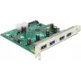 DeLOCK 89323 sąsajos plokštė, 4x USB 3.0 (USB 3.2 Gen 1) Type-A, PCI Express