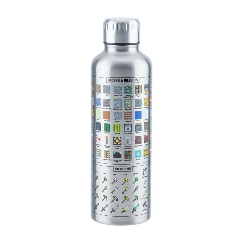 Paladone Minecraft Metal Water Bottle – nerūdijančio plieno gertuvė