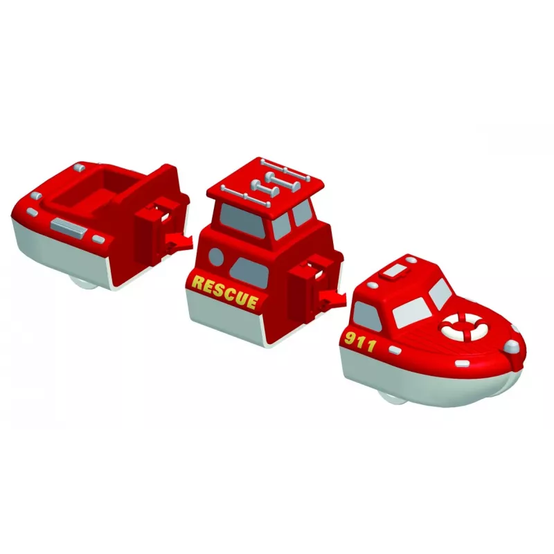 Transporto priemonių rinkinys Popular Playthings Mix or Match Vehicles Fire and Rescue