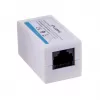 LANBERG lyties keitiklis RJ-45 į RJ-45, moteriška–moteriška, U/UTP Cat5e, baltas