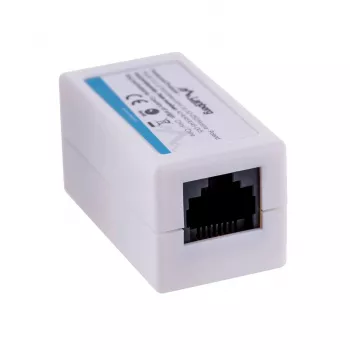 LANBERG lyties keitiklis RJ-45 į RJ-45, moteriška–moteriška, U/UTP Cat5e, baltas