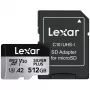 „Lexar“ 512GB UHS-I microSDXC SILVER PLUS atminties kortelė