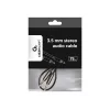 Gembird CCAP-444-0.75M Garso laidas (Mini Jack M - Mini Jack M, 0,75 m, juoda spalva)