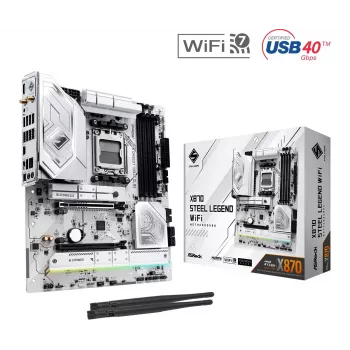 ASRock X870 Steel Legend WiFi AM5 ATX pagrindinė plokštė