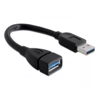 USB kabelis DeLOCK 82776 0.15 m juodas