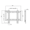 TV laikiklis LogiLink BP0034 106,7 cm (42 coliai) Juodas Nerūdijantis plienas