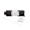 LogiLink NK4066 Keystone modulis, plokščias, juodas/baltas, RJ45