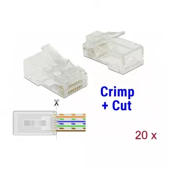 RJ-45 kištukas DeLOCK 86451 skaidrus