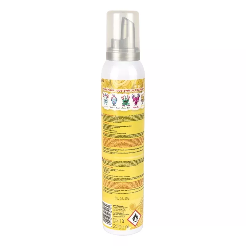 Vonios putų žaislas Tuban TUBI FOAM YELLOW 200 ml