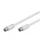 Wentronic Goobay anteninis jungiamasis kabelis, 100% ekranuotas, baltas, 3,5 m - Coax kištukas Koax lizdas (50719)