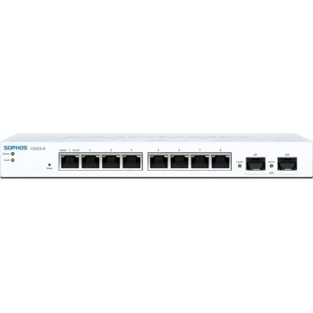 Sophos CS101-8 - valdomas jungiklis - 8 x 10/100/1000 + 2 x Gigabit SFP - stalinis, montuojamas ant sienos