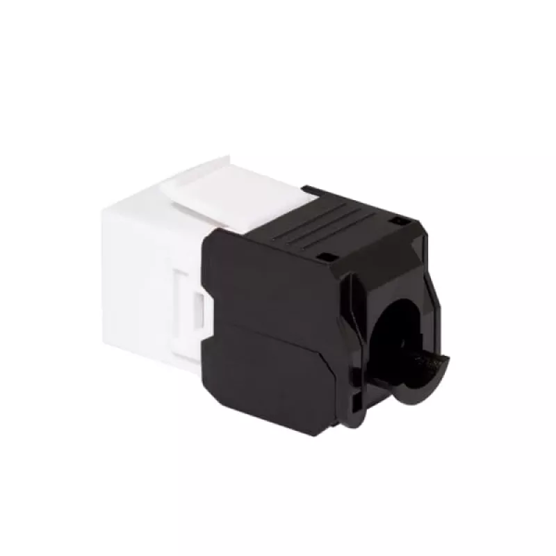 LogiLink NK4066 Keystone modulis, plokščias, juodas/baltas, RJ45