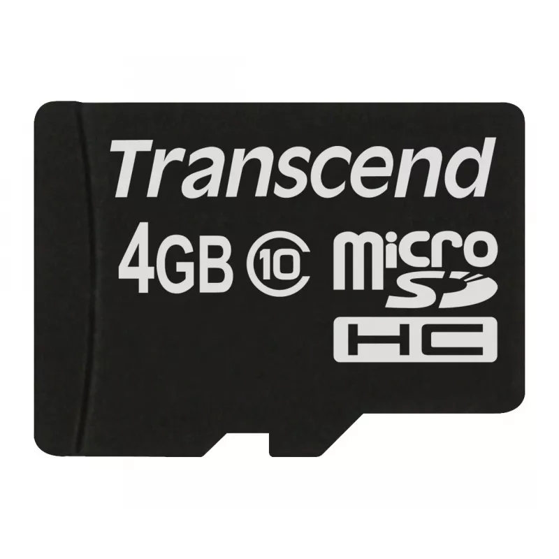 Transcend 4GB MicroSDHC Class 10 atminties kortelė TS4GUSDC10