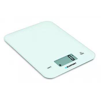 Virtuvinės svarstyklės BLAUPUNKT FKS401 balta, 10 kg, 1 g tikslumas, jutiklinis valdymas