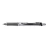 PENTEL EnerGel XM Klick Black – užsegamas rašiklis su metalo efektu, 0,7 mm, juodas, 12 vnt.