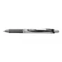 PENTEL EnerGel XM Klick Black – užsegamas rašiklis su metalo efektu, 0,7 mm, juodas, 12 vnt.
