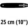 Kietas grandininio pjūklo padangos strypas Einhell 4500363 25 cm