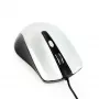 Laidinė ambidekstrinė optinė pelė GEMBIRD MUS-4B-01-BS, USB Type-A, 1200 DPI, 4 mygtukai, juoda/sidabrinė