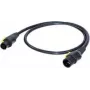 Neutrik maitinimo jungiamasis kabelis [1x PowerCon lizdas - 1x PowerCon kištukas] 3,00 m Juoda, Geltona (NKPF-M-A-3)