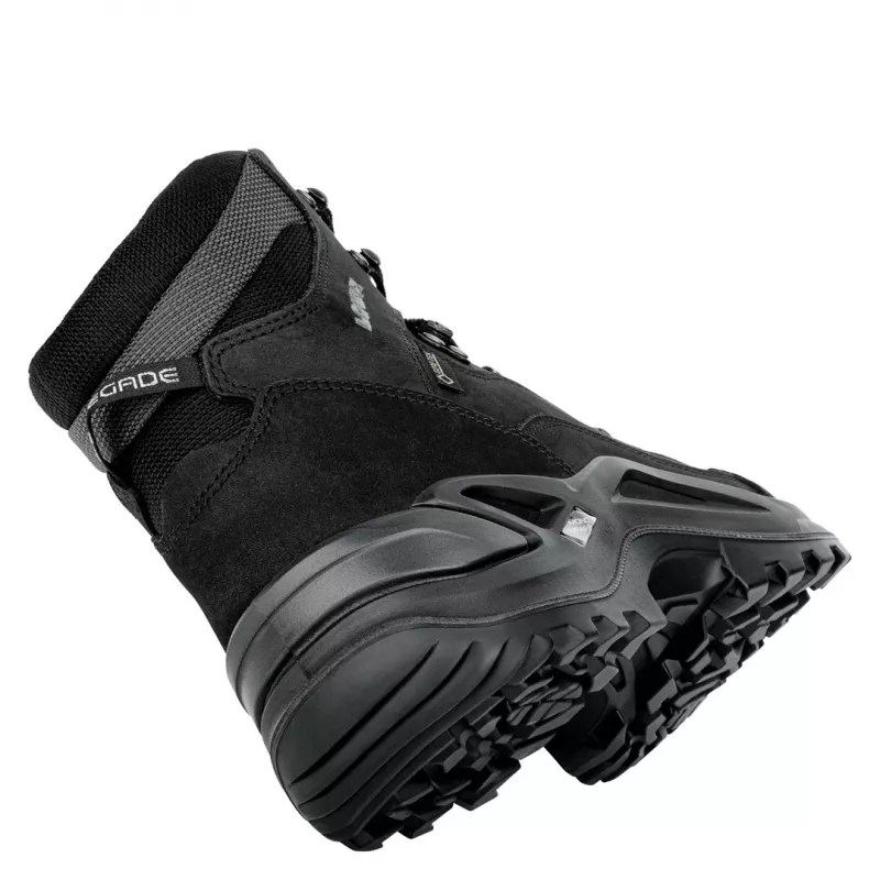 Žygio batai LOWA Renegade GTX Mid Black UK 8 (EU 42) – vidutinio aukštumo, vandeniui atsparūs su Gore‑Tex