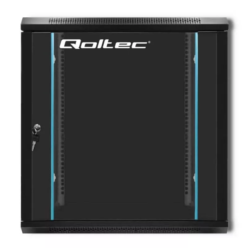 19 colių stelažinė spinta QOLTEC 54467, 12U, 600x635x600 mm