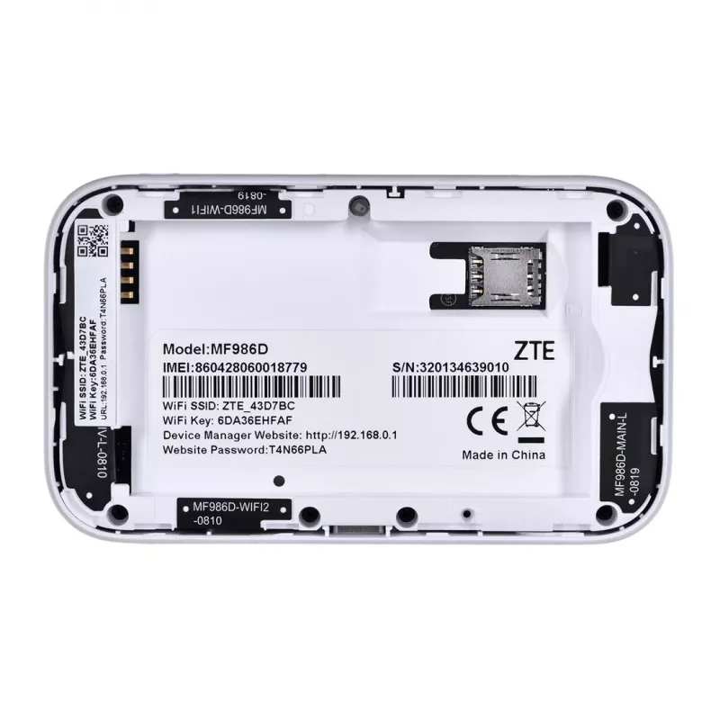 Maršrutizatorius ZTE MF986D 4G UFI LTE CAT12/13 1x USB Type C, 1x SIM lizdas, 2x TS-9