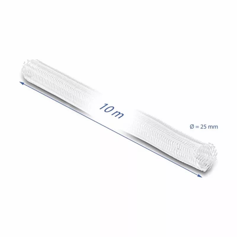 Pintas movos vamzdelis DeLOCK 20816 10 m x 25 mm baltas