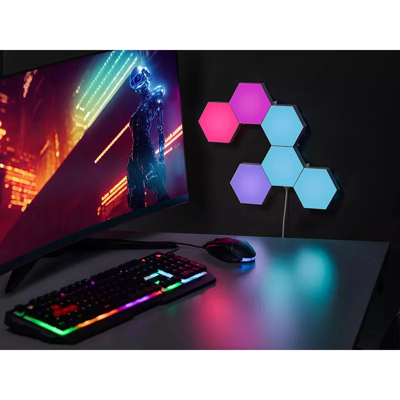 Įleidžiamas RGB LED skydelis TRACER Smart Hexagon Tracer 47256 Ambience TRAOSW47256