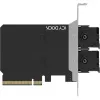 PCIe adapterio kortelė icybox MB312M4P-B — 2× M.2 NVMe į PCIe 4.0 x8 (bifurkacija)