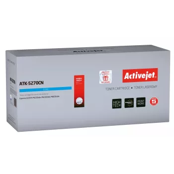 Activejet ATK-5270CN kasetė (pakaitalas Kyocera TK-5270C; Supreme; 6000 puslapių; žydra)