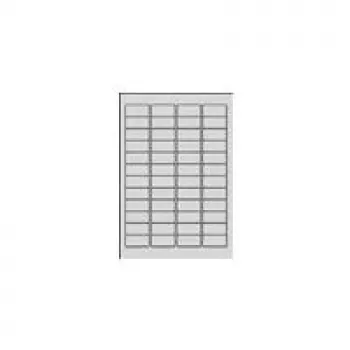 Avery Zweckform lipdukai, nuimami, balti, 45,7 x 21,2 mm, 1200 vnt. (25 lapų x 48)