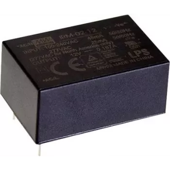 AC-DC maitinimo modulis Mean Well IRM-02-3.3S, 2 W, 3,3 V, 0,6 A, įėjimas 85–305 V, RoHS