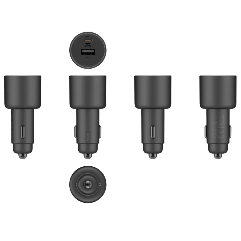 Xiaomi 43907 automobilinis kroviklis 67W, universalus, juodas
